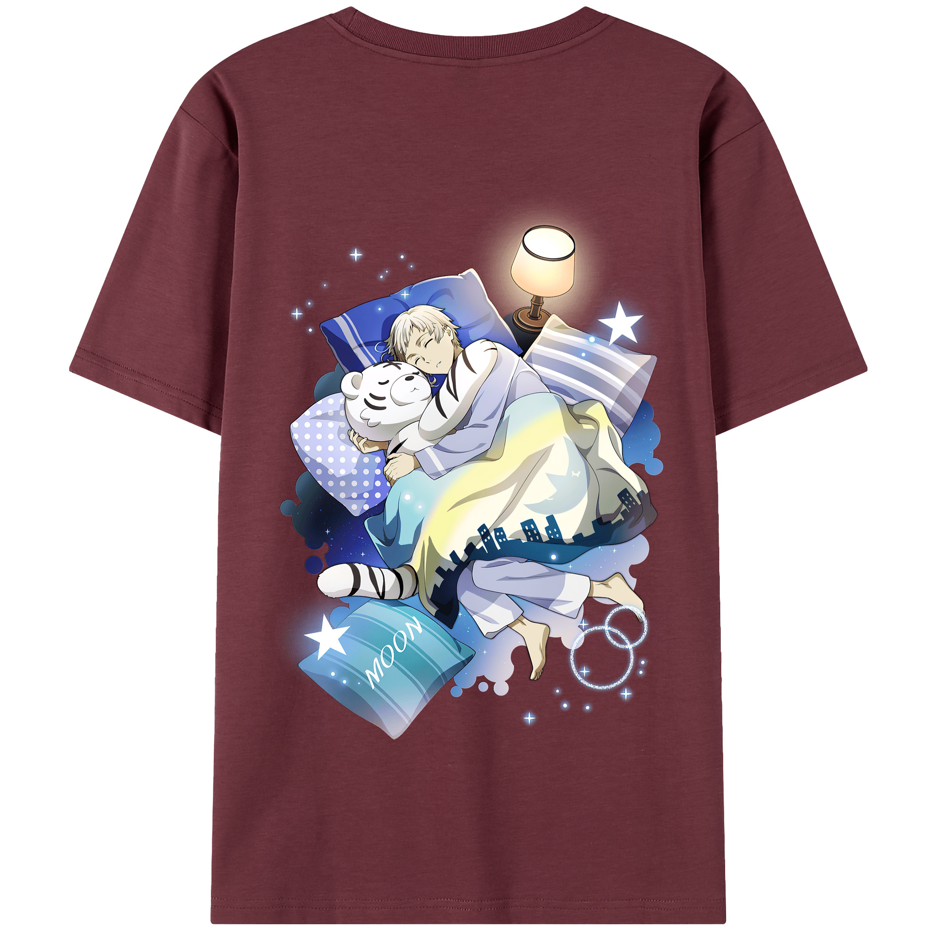 （画像用） 文豪ストレイドッグス Bungo Stray Dogs 綿100％半袖Tシャツ（背面プリント）